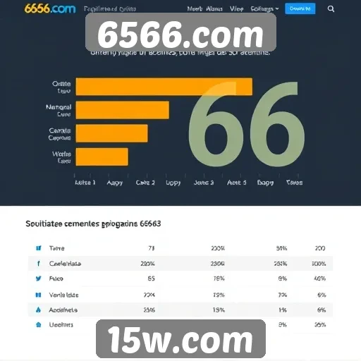 Análise da popularidade do site 6566.com